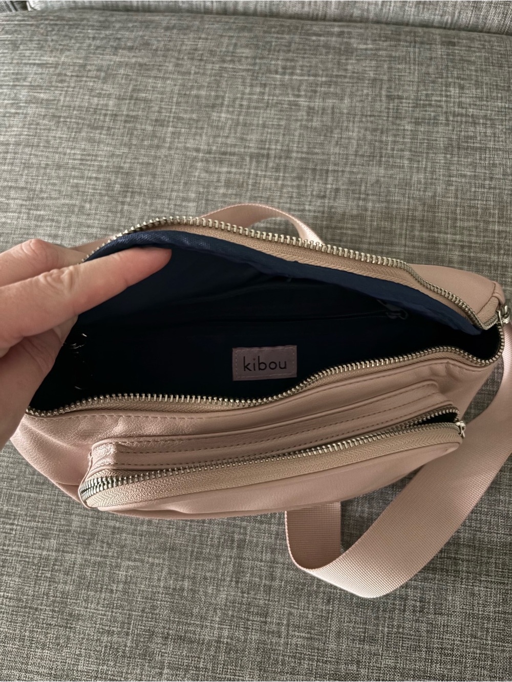 Kibou Diaper bag Soft Blush Pink Crossbody Bag